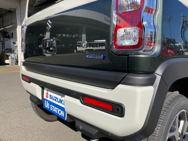ハスラー ＨＹＢＲＩＤ　Ｘ　２ＷＤ　ＣＶＴ　全方位カメラ　ナビ装備　バックカメラ　オートライト　Ｂｌｕｅｔｏｏｔｈ　純正ナビ　プッシュスタート　シートヒーター　オートエアコン　禁煙車　衝突被害軽減システム　横滑り防止機能　衝突安全ボディ　盗難防止システム（47枚目）