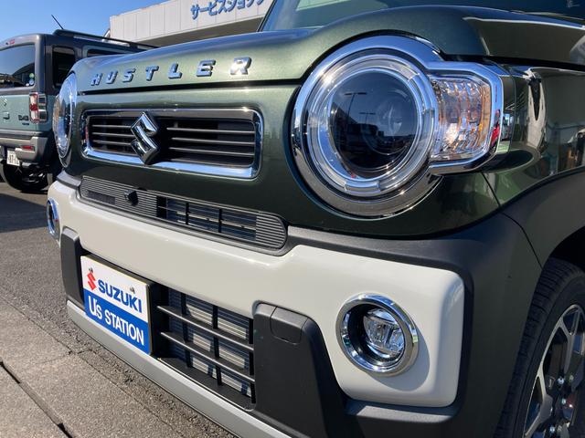 ハスラー ＨＹＢＲＩＤ　Ｘ　２ＷＤ　ＣＶＴ　全方位カメラ　ナビ装備　バックカメラ　オートライト　Ｂｌｕｅｔｏｏｔｈ　純正ナビ　プッシュスタート　シートヒーター　オートエアコン　禁煙車　衝突被害軽減システム　横滑り防止機能　衝突安全ボディ　盗難防止システム（50枚目）