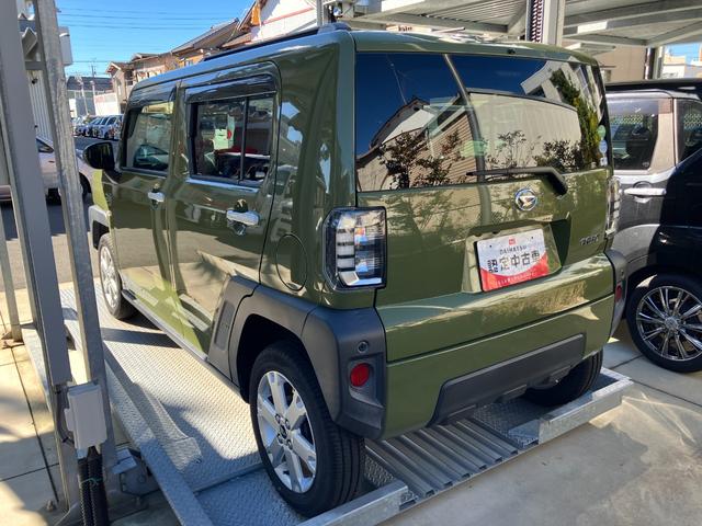 タフト G 15インチアルミホイール オートレベリング機能付フルLEDヘッドランプ LEDフォグランプ 本革巻ステアリングホイール 本革巻インパネセンターシフト TFTカラーマルチインフォメーションディスプレイ(6枚目)