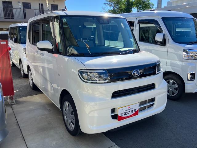 タント X 14インチフルホイールキャップ フルLEDヘッドランプ オート格納式カラードドアミラー 左側パワースライドドア TFTカラーマルチインフォメーションディスプレイ フルファブリックシート(4枚目)