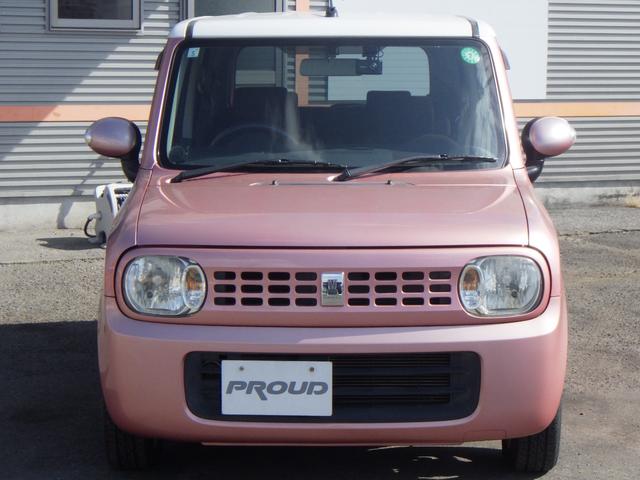 アルトラパン Ｘ　１年保証付　走行４６千Ｋｍ　前後ドライブレコーダー　純正オーディオ　ＣＤ再生　ラジオ　スマートキー　プッシュスタート　社外アルミホイール　電動格納ミラー　ウィンカーミラー　バニティミラー　ベンチシート（5枚目）