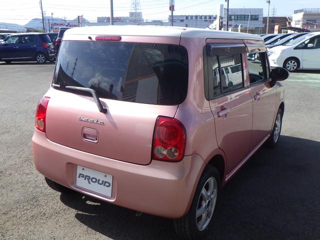 アルトラパン Ｘ　１年保証付　走行４６千Ｋｍ　前後ドライブレコーダー　純正オーディオ　ＣＤ再生　ラジオ　スマートキー　プッシュスタート　社外アルミホイール　電動格納ミラー　ウィンカーミラー　バニティミラー　ベンチシート（8枚目）