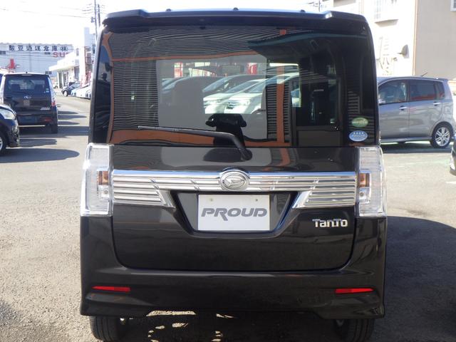 タント カスタムＸ　１年保証付　後期型　社外ナビ　ワンセグＴＶ　左側パワースライドドア　ＬＥＤヘッドライト　オートライト　スマートキー　プッシュスタート　社外アルミホイール　オートエアコン　電動格納ミラー　バニティミラー（9枚目）
