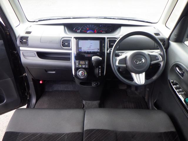 タント カスタムＸ　１年保証付　後期型　社外ナビ　ワンセグＴＶ　左側パワースライドドア　ＬＥＤヘッドライト　オートライト　スマートキー　プッシュスタート　社外アルミホイール　オートエアコン　電動格納ミラー　バニティミラー（13枚目）