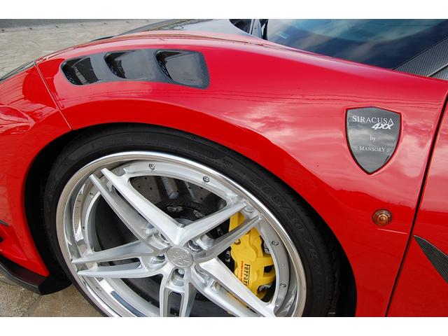 ４８８ＧＴＢ ベースグレード　マンソリーＳＩＲＡＣＵＳＡカスタム車両　ＧＴＢマンソリーシラクーサ　ＡＮＲＫＹ　ＡＮ３７　２１　２２インチ　ＦＲロベルタエアサス　Ｃａｐｒｉｓｔｏカーボンリアディフューザー　マフラー可変式（18枚目）