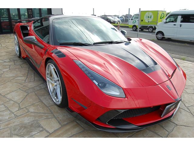 ４８８ＧＴＢ ベースグレード　マンソリーＳＩＲＡＣＵＳＡカスタム車両　ＧＴＢマンソリーシラクーサ　ＡＮＲＫＹ　ＡＮ３７　２１　２２インチ　ＦＲロベルタエアサス　Ｃａｐｒｉｓｔｏカーボンリアディフューザー　マフラー可変式（34枚目）