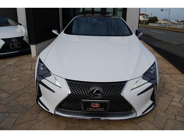 ＬＣ５００　Ｓパッケージ　ＴＲＤエアロ　フロントＲＯＷＥＮエクステンション　Ｒスポイラーアーティシャン　グノーシス２１インチＡＷ　ＲＳＲ車高調　アルカンターラコンビハーフレザーシート(3枚目)