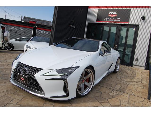 ＬＣ５００　Ｓパッケージ　ＴＲＤエアロ　フロントＲＯＷＥＮエクステンション　Ｒスポイラーアーティシャン　グノーシス２１インチＡＷ　ＲＳＲ車高調　アルカンターラコンビハーフレザーシート(18枚目)