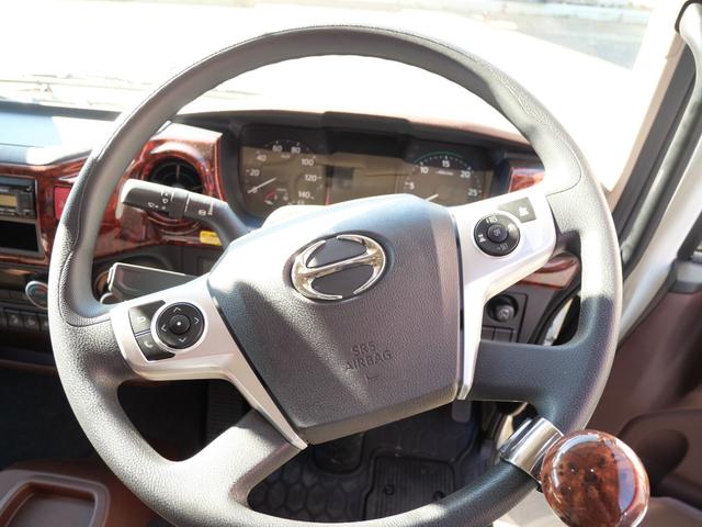 ヒノレンジャー 　ハイルーフ（標準キャブ）、ラバーマット付、ＥＴＣ２．０　ドラレコ　燃料タンク２００Ｌ　リアエアサス　遮光カーテン（ラウンド、センター、リア）、高機能シート（エアサス）、シートヒーター　フェイクレザー（20枚目）