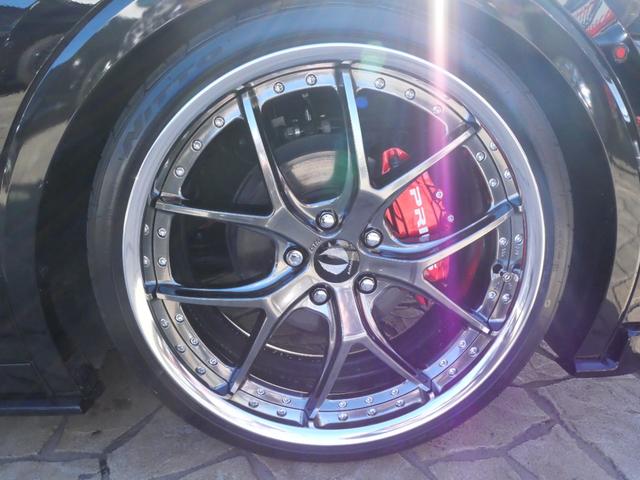 プリウス Ｚ　ＲＯＷＥＮフルエアロ／ルーフスポイラー／リアスポイラー／Ｆカーボンフード　ＡＩＭＧＡＩＮ／２０インチＧＴＭリバースリムハイバーブラック色　ＰＵＳＨ車高調　キャンディーキャリパーカバー　パノラマルーフ（53枚目）