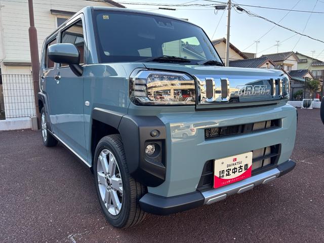 タフト G クロムベンチャー メッキドアアウターハンドル 15インチアルミホイール オートレベリング機能付フルLEDヘッドランプ LEDフォグランプ 本革巻ステアリングホイール 本革巻インパネセンターシフト(3枚目)