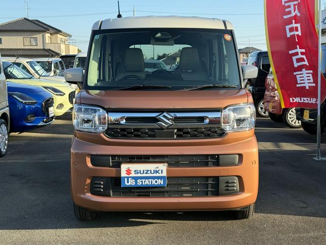 スペーシア HYBRID X オーディオレス 両側電動パワースライドドア オートライト スライドドア プッシュスタート オートエアコン アイドリングストップ 横滑り防止機能 衝突安全ボディ 盗難防止システム(2枚目)