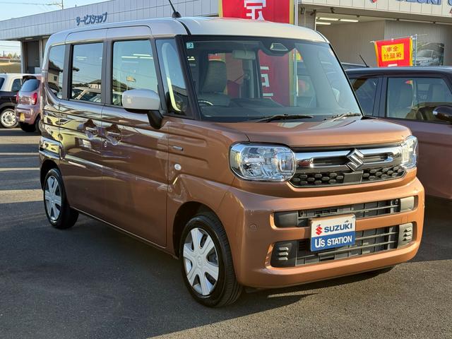 スペーシア HYBRID X オーディオレス 両側電動パワースライドドア オートライト スライドドア プッシュスタート オートエアコン アイドリングストップ 横滑り防止機能 衝突安全ボディ 盗難防止システム(6枚目)