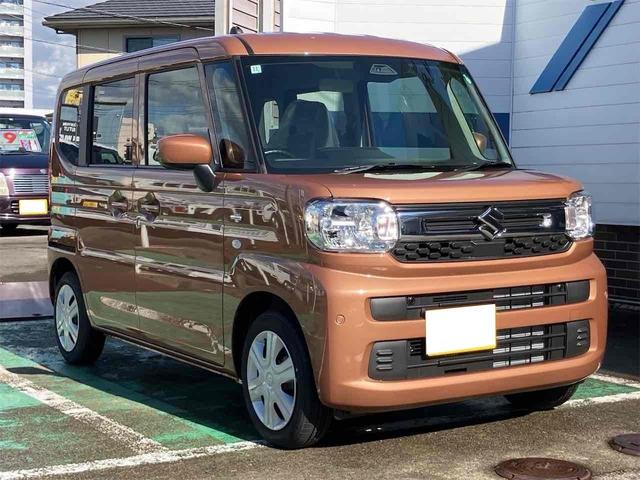 スペーシア ハイブリッドＧ　両側スライドドア　クリアランスソナー　レーンアシスト　衝突被害軽減システム　ＬＥＤヘッドランプ　スマートキー　アイドリングストップ　電動格納ミラー　ベンチシート　ＣＶＴ　盗難防止システム　ＡＢＳ（3枚目）