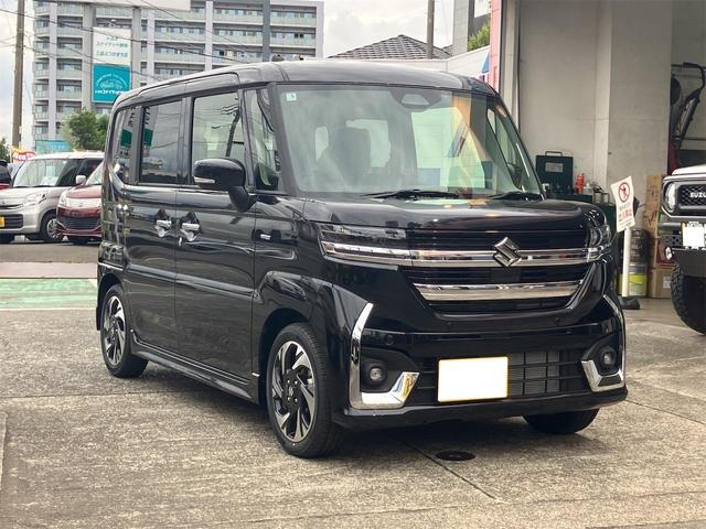 スペーシアカスタム ハイブリッドXS 両側電動スライドドア クリアランスソナー オートクルーズコントロール レーンアシスト 衝突被害軽減システム オートライト LEDヘッドランプ スマートキー アイドリングストップ 電動格納ミラー(3枚目)