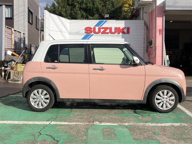 アルトラパン Ｘ　衝突被害軽減システム　ＨＩＤ　スマートキー　アイドリングストップ　電動格納ミラー　シートヒーター　ベンチシート　ＣＶＴ　盗難防止システム　ＡＢＳ　ＥＳＣ　ＣＤ　ミュージックプレイヤー接続可（4枚目）