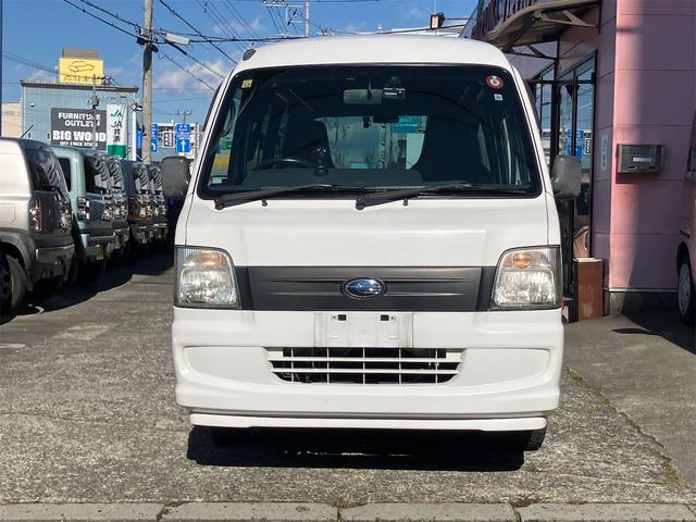 サンバーバン トランスポーター　軽バン　ＭＴ　ドライブレコーダー　両側スライドドア　キーレスエントリー　アルミホイール　エアコン　パワーウィンドウ　運転席エアバッグ（2枚目）