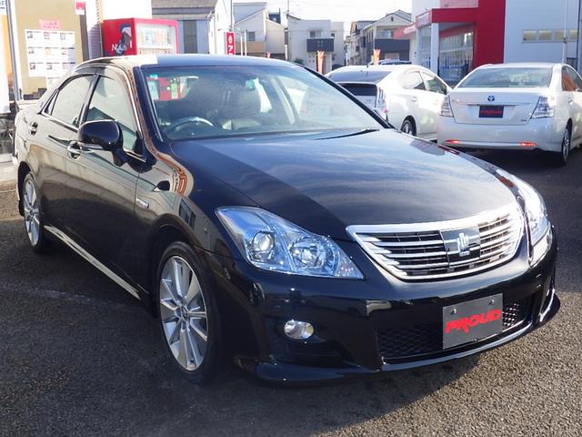 クラウンハイブリッド ベースグレード 1年保証付 純正HDDナビ フルセグTV バックカメラ Bluetooth ETC シートエアコン・ヒーター HIDヘッドライト クルーズコントロール ステアリングスイッチ CD・DVD・MD再生(7枚目)