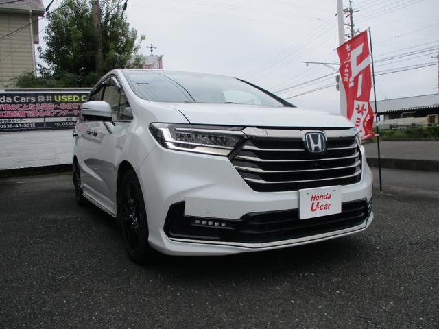 オデッセイハイブリッド ｅ：ＨＥＶアブソルート・ＥＸ　ワンオーナー・走行５００００ｋｍ・車検８年１２月迄・１０インチＧａｔｈｅｒｓナビ・Ｂカメラ・ＥＴＣ・前後ドラレコ・両側電動スライドドア・オートリアゲート・純正１８インチアルミ（3枚目）