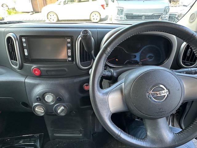 キューブ ライダー　純正ナビ　ＴＶ　　エアロ　メッキアルミ（7枚目）