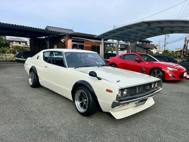 スカイライン ケンメリGTR仕様 L28改公認 ソレタコデュアル パワステ 前後車高調 ワタナベ鏡面バフ(2枚目)