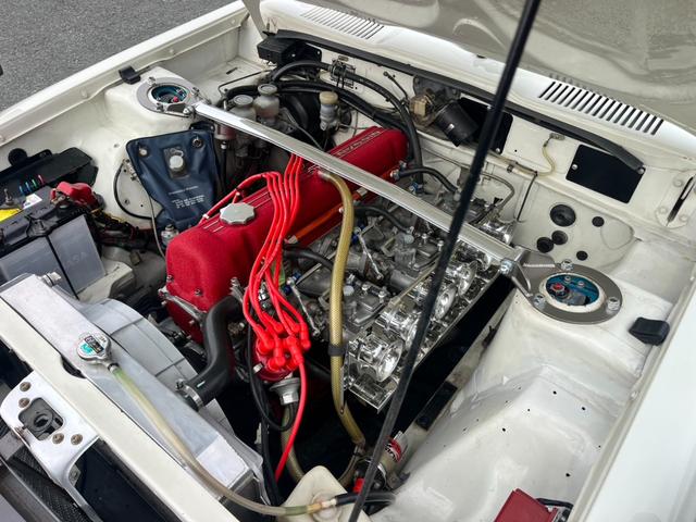 スカイライン ケンメリGTR仕様 L28改公認 ソレタコデュアル パワステ 前後車高調 ワタナベ鏡面バフ(6枚目)