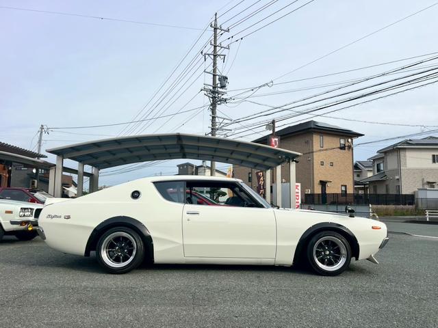 スカイライン ケンメリGTR仕様 L28改公認 ソレタコデュアル パワステ 前後車高調 ワタナベ鏡面バフ(7枚目)