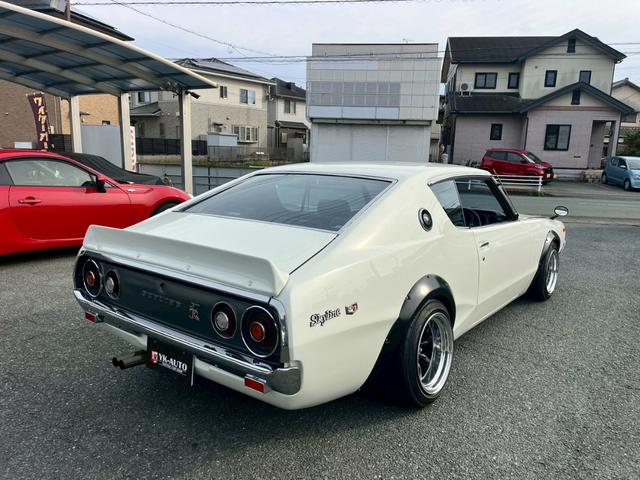 スカイライン ケンメリGTR仕様 L28改公認 ソレタコデュアル パワステ 前後車高調 ワタナベ鏡面バフ(8枚目)