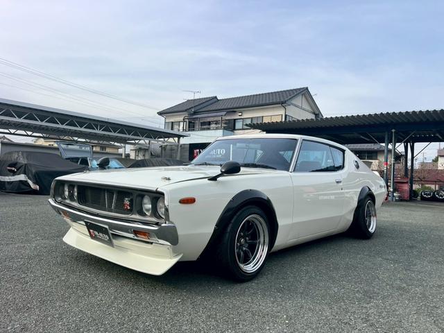 スカイライン ケンメリGTR仕様 L28改公認 ソレタコデュアル パワステ 前後車高調 ワタナベ鏡面バフ(10枚目)