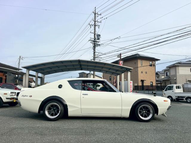 スカイライン ケンメリGTR仕様 L28改公認 ソレタコデュアル パワステ 前後車高調 ワタナベ鏡面バフ(12枚目)