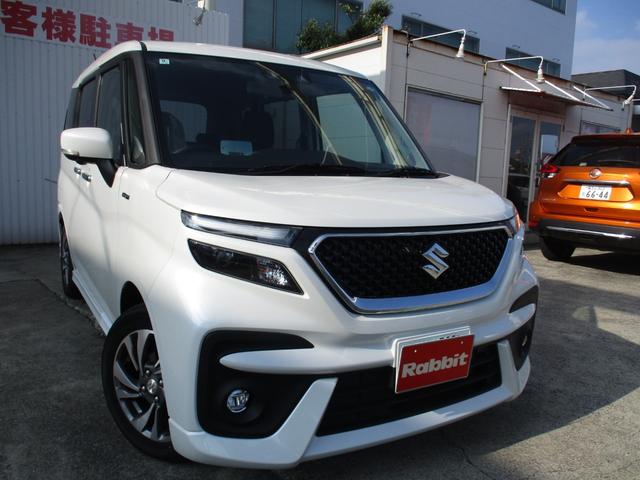 ソリオバンディット ハイブリッドＳＶ　全方位モニター付メモリーナビ／ＴＶ／Ｂカメラ・デュアルカメラブレーキサポート・ＨＵＤ・両側パワースライドドア・純正１５インチアルミ・前席シートヒーター・ＬＥＤヘッドライト・フォグランプ・パドルシフト（7枚目）
