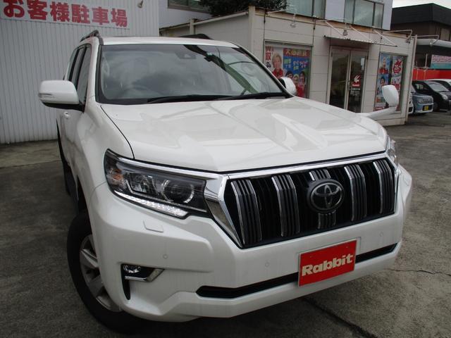 ランドクルーザープラド TX Lパッケージ ワンオーナー・パイオニア9型楽ナビ/TV/バックカメラ・サンルーフ・ベージュレザーシート・前席Pーシート・サードPシート・シートヒーター&ベンチレーター・純正17インチアルミ・ETC・セーフティセンス(4枚目)