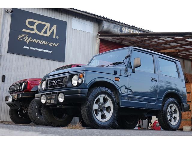 ジムニー 　リビルトエンジン載せ替え　フィアットジャイブブルーオールペン　ノーマルストックルック　オープンカントリーＲ／Ｔ（2枚目）