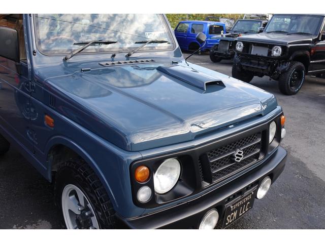 ジムニー 　リビルトエンジン載せ替え　フィアットジャイブブルーオールペン　ノーマルストックルック　オープンカントリーＲ／Ｔ（5枚目）