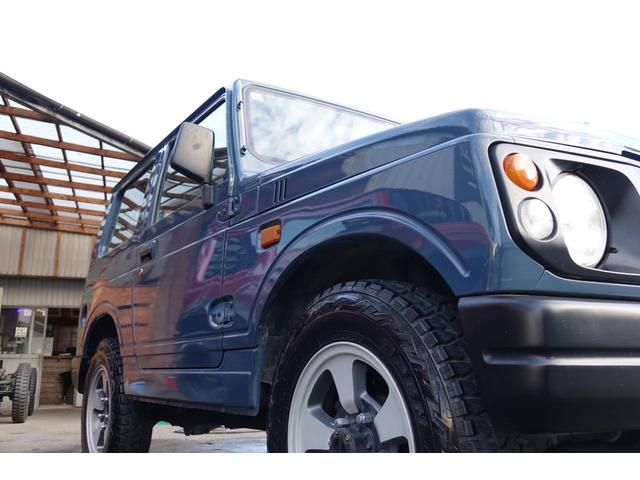 ジムニー 　リビルトエンジン載せ替え　フィアットジャイブブルーオールペン　ノーマルストックルック　オープンカントリーＲ／Ｔ（7枚目）