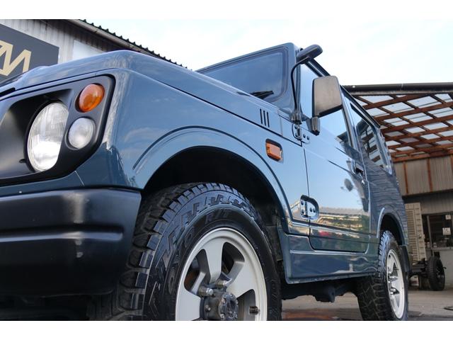 ジムニー 　リビルトエンジン載せ替え　フィアットジャイブブルーオールペン　ノーマルストックルック　オープンカントリーＲ／Ｔ（9枚目）