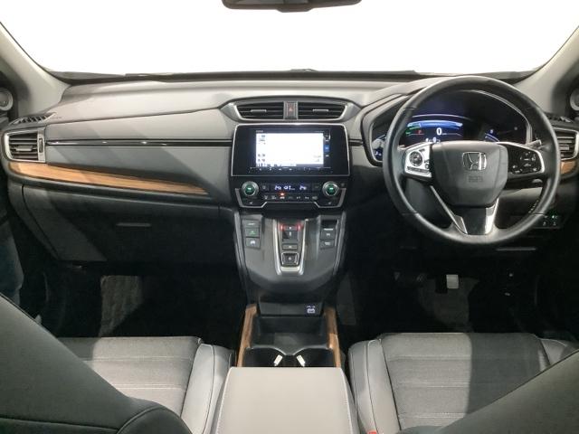 ＣＲ－Ｖハイブリッド ｅ：ＨＥＶＥＸ　ＨＳＥＮＳＩＮＧ　最長５年保証　ワンオ－ナ－　純正ナビＶＲＵ－２２５ＣＶＩ　ＴＶ　Ｒカメラ　ＣＤ録音　ＢＴオーディオ　ＤＶＤ　ＥＴＣ　ＬＥＤライト　フォグライト　ＶＳＡ　クルコン　アルミ　１オーナー（9枚目）