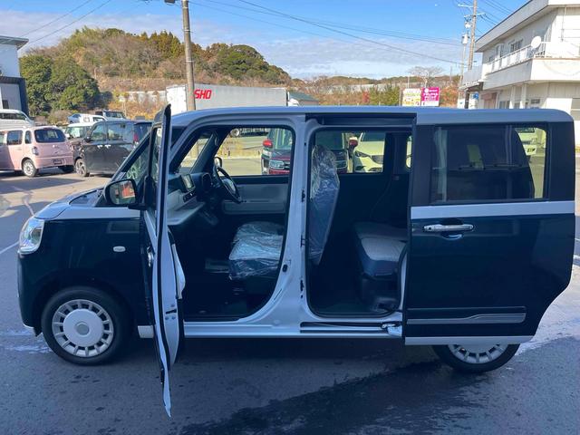 ムーヴキャンバス ストライプスＧ　ＥＴＣ　全周囲カメラ　両側電動スライドドア　ＴＶ　クリアランスソナー　衝突被害軽減システム　ＬＥＤヘッドランプ　スマートキー　アイドリングストップ　電動格納ミラー　シートヒーター　ベンチシート　ＣＶＴ（21枚目）