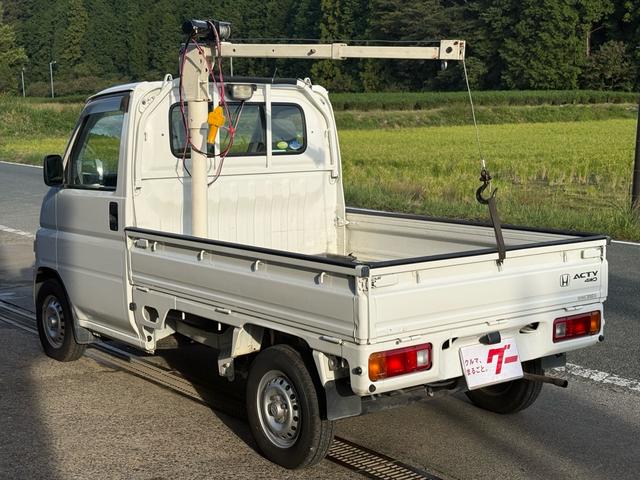 アクティトラック ＳＤＸ　４ＷＤ　２５０ＫＧ吊り簡易クレーン付き　構造変更済　エアコン　パワステ　５速ＭＴ（38枚目）