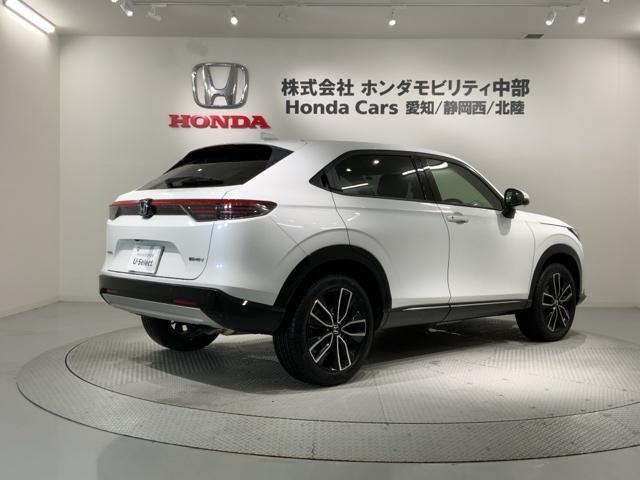 ヴェゼル e:HEVZ H SENSING新車保証 試乗車 ワンオ-ナ- 純正ナビTV Rカメラ BTオ-ディオ ETC LEDライト VSAシ-トヒ-タ- クルコン アルミ スマ-トキ- スペアキ-盗難防止装置 整備記録簿(50枚目)