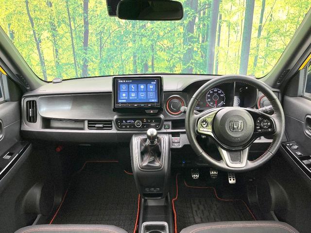 Ｎ－ＯＮＥ ＲＳ　禁煙車　純正ナビ　バックモニター　無限エアロ　ホンダセンシング　レーダークルーズ　ＭＴ車　ツートンカラー　ＲＡＹＳアルミ　ダウンサス　ＥＴＣ　ドラレコ　シートヒーター　オートエアコン　スマートキー（2枚目）