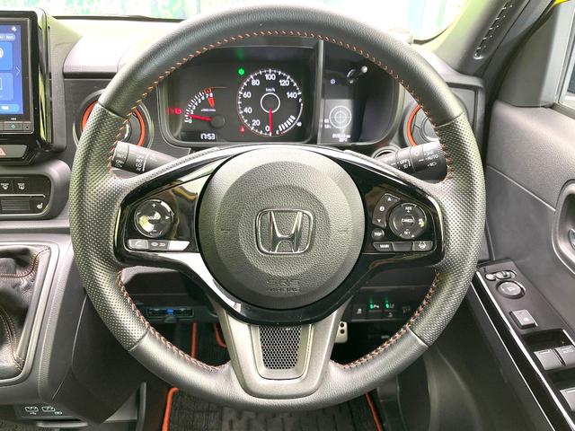 Ｎ－ＯＮＥ ＲＳ　禁煙車　純正ナビ　バックモニター　無限エアロ　ホンダセンシング　レーダークルーズ　ＭＴ車　ツートンカラー　ＲＡＹＳアルミ　ダウンサス　ＥＴＣ　ドラレコ　シートヒーター　オートエアコン　スマートキー（11枚目）