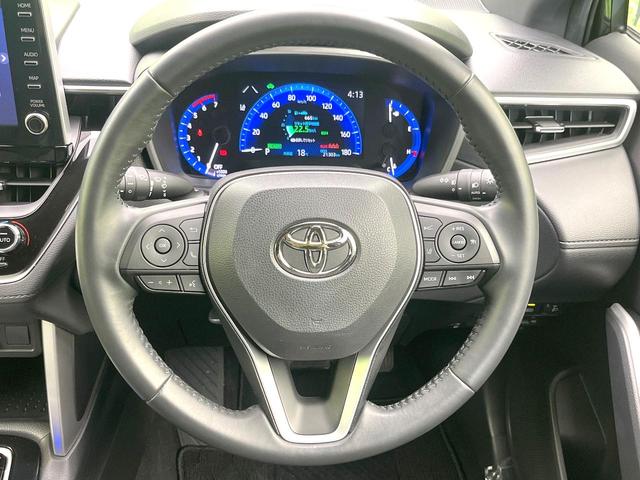 カローラクロス ハイブリッド Z バックカメラ 衝突被害軽減システム レーダークルーズ 禁煙車 ハーフレザーシート パワーシート コーナーセンサー スマートキー LEDヘッド ビルトインETC オートハイビーム オートライト(11枚目)