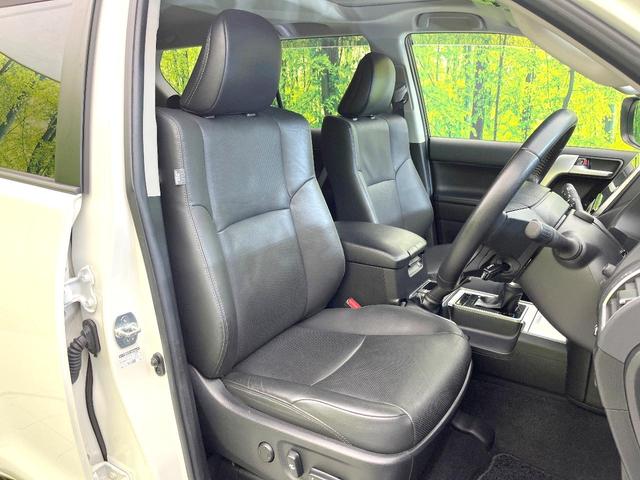 ランドクルーザープラド TX Lパッケージ マットブラックエディション 禁煙車 純正9型ナビ サンルーフ セーフティセンス レーダークルーズ シートヒーター ベンチレーション ブラック内装 パワーシート ブラックルーフレール LEDヘッド オートライト ETC(8枚目)