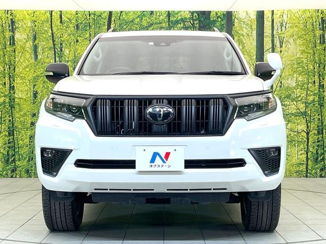 ランドクルーザープラド TX Lパッケージ マットブラックエディション 禁煙車 純正9型ナビ サンルーフ セーフティセンス レーダークルーズ シートヒーター ベンチレーション ブラック内装 パワーシート ブラックルーフレール LEDヘッド オートライト ETC(14枚目)