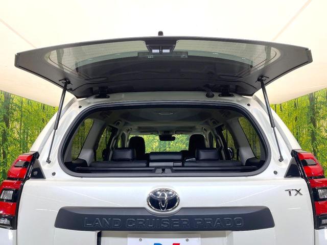 ランドクルーザープラド TX Lパッケージ マットブラックエディション 禁煙車 純正9型ナビ サンルーフ セーフティセンス レーダークルーズ シートヒーター ベンチレーション ブラック内装 パワーシート ブラックルーフレール LEDヘッド オートライト ETC(36枚目)
