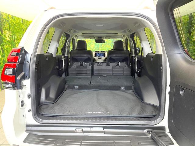 ランドクルーザープラド TX Lパッケージ マットブラックエディション 禁煙車 純正9型ナビ サンルーフ セーフティセンス レーダークルーズ シートヒーター ベンチレーション ブラック内装 パワーシート ブラックルーフレール LEDヘッド オートライト ETC(37枚目)