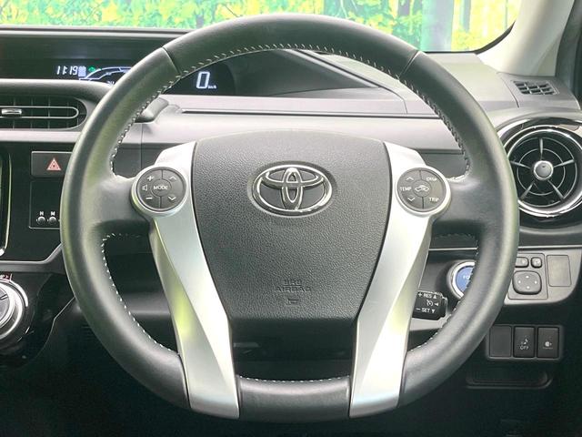 アクア Ｇブラックソフトレザーセレクション　禁煙車　純正ナビ　バックモニター　クルーズコントロール　スマートキー　ＥＴＣ　オートエアコン　合皮ーシート　ＬＥＤヘッド　オートライト　フォグ　シートヒーター　シートリフター　電動格納ミラー（11枚目）