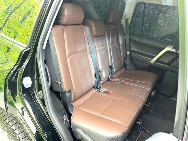 ランドクルーザープラド TX Lパッケージ・G-フロンティア 禁煙車 メーカーナビ フロント・サイド・バックカメラ クルコン パワーシート 赤茶レザーシート 3列シート ETC LEDヘッド ヘッドライトウォッシャー オートライト オートエアコン スマートキー(9枚目)