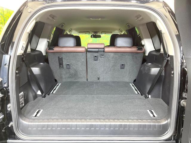 ランドクルーザープラド TX Lパッケージ・G-フロンティア 禁煙車 メーカーナビ フロント・サイド・バックカメラ クルコン パワーシート 赤茶レザーシート 3列シート ETC LEDヘッド ヘッドライトウォッシャー オートライト オートエアコン スマートキー(11枚目)